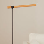 Load image into Gallery viewer, Moss Linear Wood Floor Lamp - Modern Adjustable Led Light For Reading