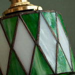 Load image into Gallery viewer, Vintage Green Stained Glass Pendant Light