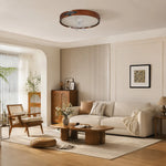 Bild in Gallery-Viewer laden, Walnut Full Spectrum Flush Mount Ceiling Light