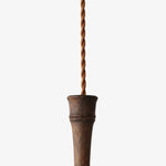 Cargar imagen en el visor de la Galería, Tapered wood holder detail on the pendant lamp