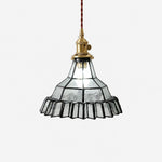 Bild in Gallery-Viewer laden, Vintage Stained Glass Pendant Light 5