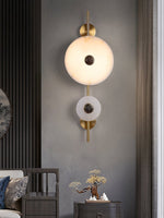 Load image into Gallery viewer, Alabaster Eclipse Wall Light