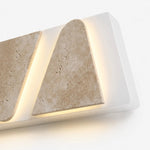 Cargar imagen en el visor de la Galería, Aplique de pared con múltiples cabezas y textura de travertino