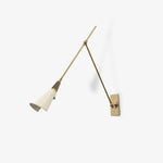 Cargar imagen en el visor de la Galería, Lámpara de pared vintage de metal con brazo oscilante ajustable M23