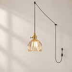 Charger l'image dans la visionneuse de galerie, Vintage Blossom Glass Plug-In Pendant Light