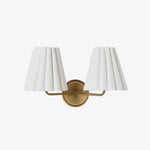 Load image into Gallery viewer, Ruffmeto Textured Pleated Fabric Modern Wall Light for Living Rooms