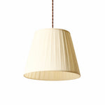 Bild in Gallery-Viewer laden, Eaveside Skirt Vintage Fabric Shade Pendant Light - Cream Pleated