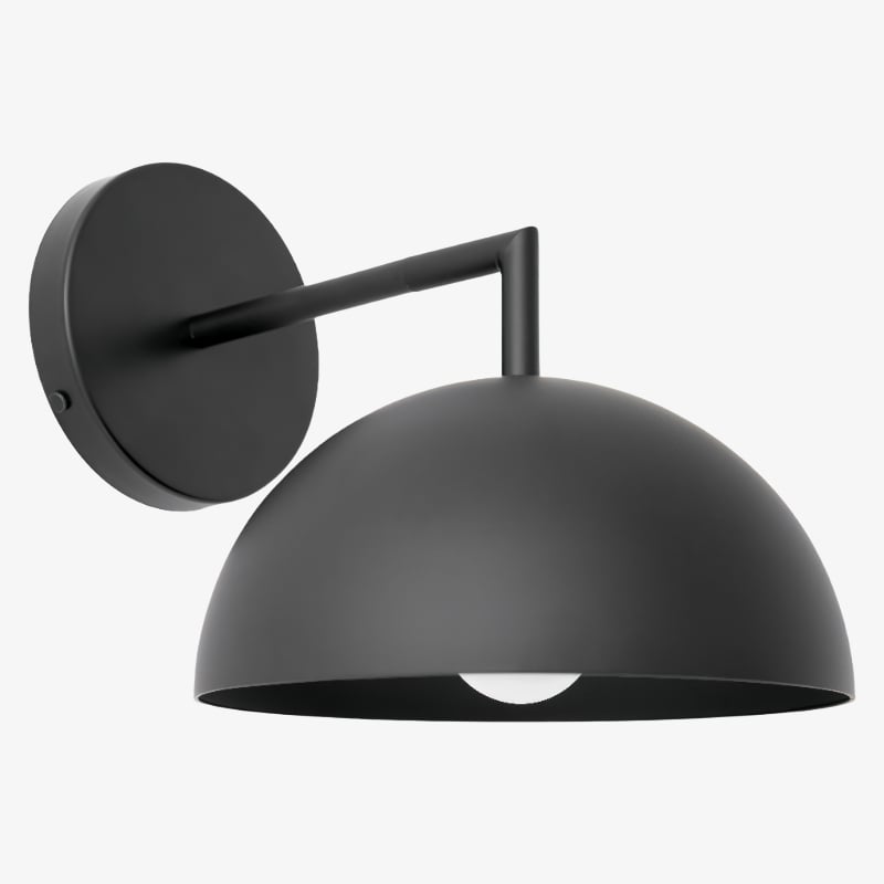 Metio Dome Wall Sconce – Mid-Century Dome Shade for Living Room