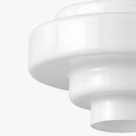 Charger l'image dans la visionneuse de galerie, Koloro Glass Ceiling Light — Layered Rounded Design Lampshade for Hallway or Cloakroom