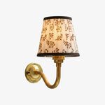 Load image into Gallery viewer, Cottaloy Vintage Fabric Curved Arm Wall Lamp for Living Room or Bedroom