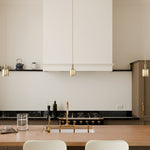 Load image into Gallery viewer, Galvia Single Metal Pendant Light – Elegant Bronze Over White Glass