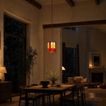 Charger l'image dans la visionneuse de galerie, Rose motif pendant in a tall evening room