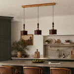 Cargar imagen en el visor de la Galería, Modern Minimalist Leather Shade Pendant Light