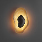 Bild in Gallery-Viewer laden, Oyster Hammerschlag Onyx Wandleuchte