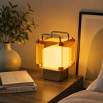 Bild in Gallery-Viewer laden, Rechargeable table lamp in a warm bedroom setting