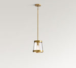 Load image into Gallery viewer, Driscoll Conical Glass Pendant Light - Modern Glass And Iron Design