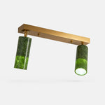 Load image into Gallery viewer, W-3433 natural jade flush mount ceiling light image 2