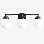 Load image into Gallery viewer, Glorica Glass Modern 3-Light Globe Vanity Wall Light for Bathroom