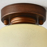 Bild in Gallery-Viewer laden, Close detail of brushed bronze ceiling mount hardware