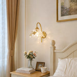 Charger l'image dans la visionneuse de galerie, French floral wall sconce in a warm bedroom