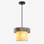 Bild in Gallery-Viewer laden, Gray Travertine Stone Pendant Light - Vintage Kitchen Island and Dining Room Lamp