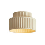 Load image into Gallery viewer, Resin Ceiling Light - Wabi Sabi Beige Flush Light for Nordic Interiors