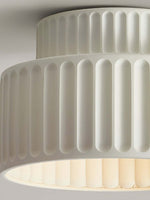 Load image into Gallery viewer, Resin Ceiling Light - Wabi Sabi Beige Flush Light for Nordic Interiors