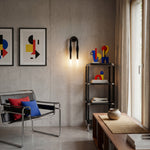 Charger l'image dans la visionneuse de galerie, Applique murale minimaliste à bras courbé Strandia - Lumière d’accent style Japandi pour couloir