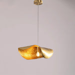 Load image into Gallery viewer, Hammered Brass Suspension Light