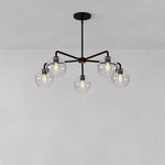 Load image into Gallery viewer, Selvion 5 Light Globe Chandelier - Sculptural Glass Modern Style