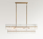Load image into Gallery viewer, Lumora Crystal Pendant Light – Modern Crystal Glass Chandelier Style