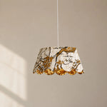 Charger l'image dans la visionneuse de galerie, Vintage Floral Fabric Pendant Light, 47 cm