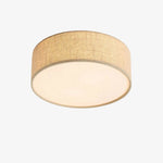 Load image into Gallery viewer, Dumora Drum Flush Mount Ceiling Light - Linen Shade Modern Elegance