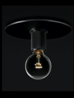 Load image into Gallery viewer, Flush Mount Light – Exposed Bulb or Glass Shade Design