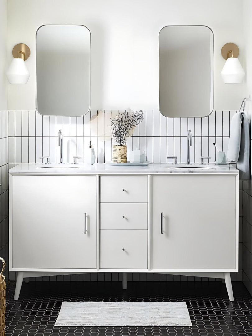 Applique murale en verre Merin - Cadre métallique moderne pour un éclairage d'ambiance