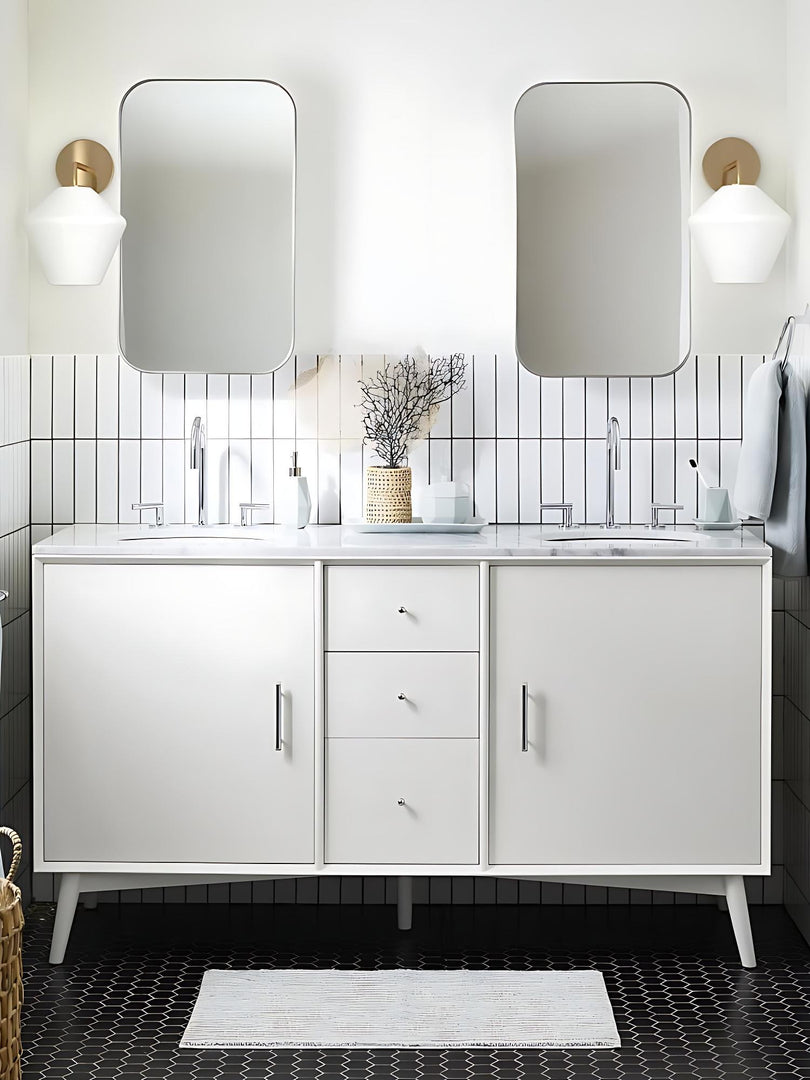 Applique murale en verre Merin - Cadre métallique moderne pour un éclairage d'ambiance