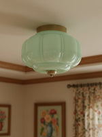 Charger l'image dans la visionneuse de galerie, Plafonnier encastré Eloise en verre laiteux – Éclairage d'accentuation moderne avec abat-jour en verre artistique