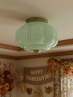 Load image into Gallery viewer, Eloise Flush Mount Milk Glass Ceiling Light – Modern Accent Lighting with Artistic Glass Shade