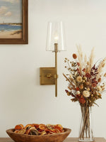 Load image into Gallery viewer, Derlina Clear Glass Sconce - Elegant Single To Triple Vanity Sconce