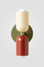 Bild in Gallery-Viewer laden, Doppelkopf-Makronenfarbe oben und unten Wandleuchte