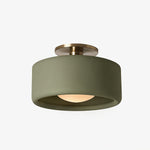 Load image into Gallery viewer, Cerova Porcelain Flush Mount Ceiling Light – Modern Low-Profile Fixture