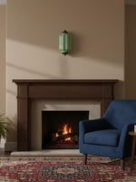 Load image into Gallery viewer, Vintage Milk Glass Flush Eloise Wall Sconce for Bedside Hallway