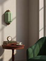 Load image into Gallery viewer, Vintage Milk Glass Flush Eloise Wall Sconce for Bedside Hallway