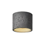 Load image into Gallery viewer, Cylindrical Travertine Lamp - LED Wabi Sabi Ceiling Light for Modern Homes