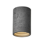 Load image into Gallery viewer, Cylindrical Travertine Lamp - LED Wabi Sabi Ceiling Light for Modern Homes