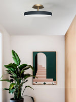Load image into Gallery viewer, Round Flush Ceiling Lamp — Nordic Minimalist Light for Bedroom & Living
