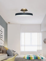 Load image into Gallery viewer, Round Flush Ceiling Lamp — Nordic Minimalist Light for Bedroom & Living