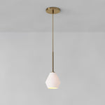 Load image into Gallery viewer, Merin Geometric Glass Chandelier – Modern Architectural Lighting for Dining Room or Foyer
