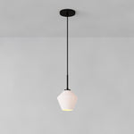 Load image into Gallery viewer, Merin Geometric Glass Chandelier – Modern Architectural Lighting for Dining Room or Foyer