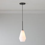 Load image into Gallery viewer, Merin Geometric Glass Chandelier – Modern Architectural Lighting for Dining Room or Foyer
